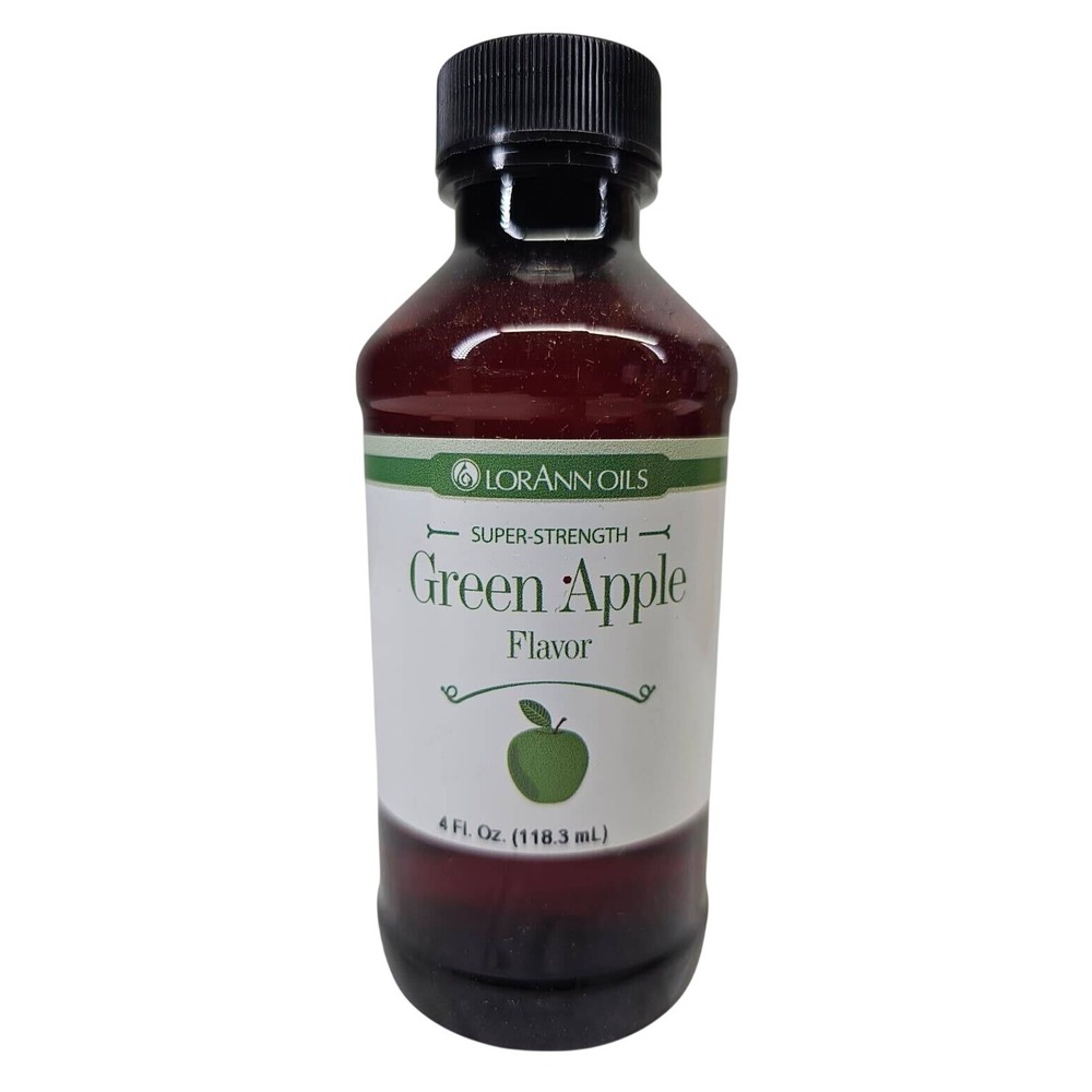 LorAnn Green Apple Flavoring 4oz Green‎ New Super Strength Concentrated